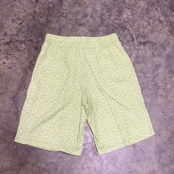 Croft & Barrow Lime Green Pajama Shorts Set Size S - Picture 6 of 10